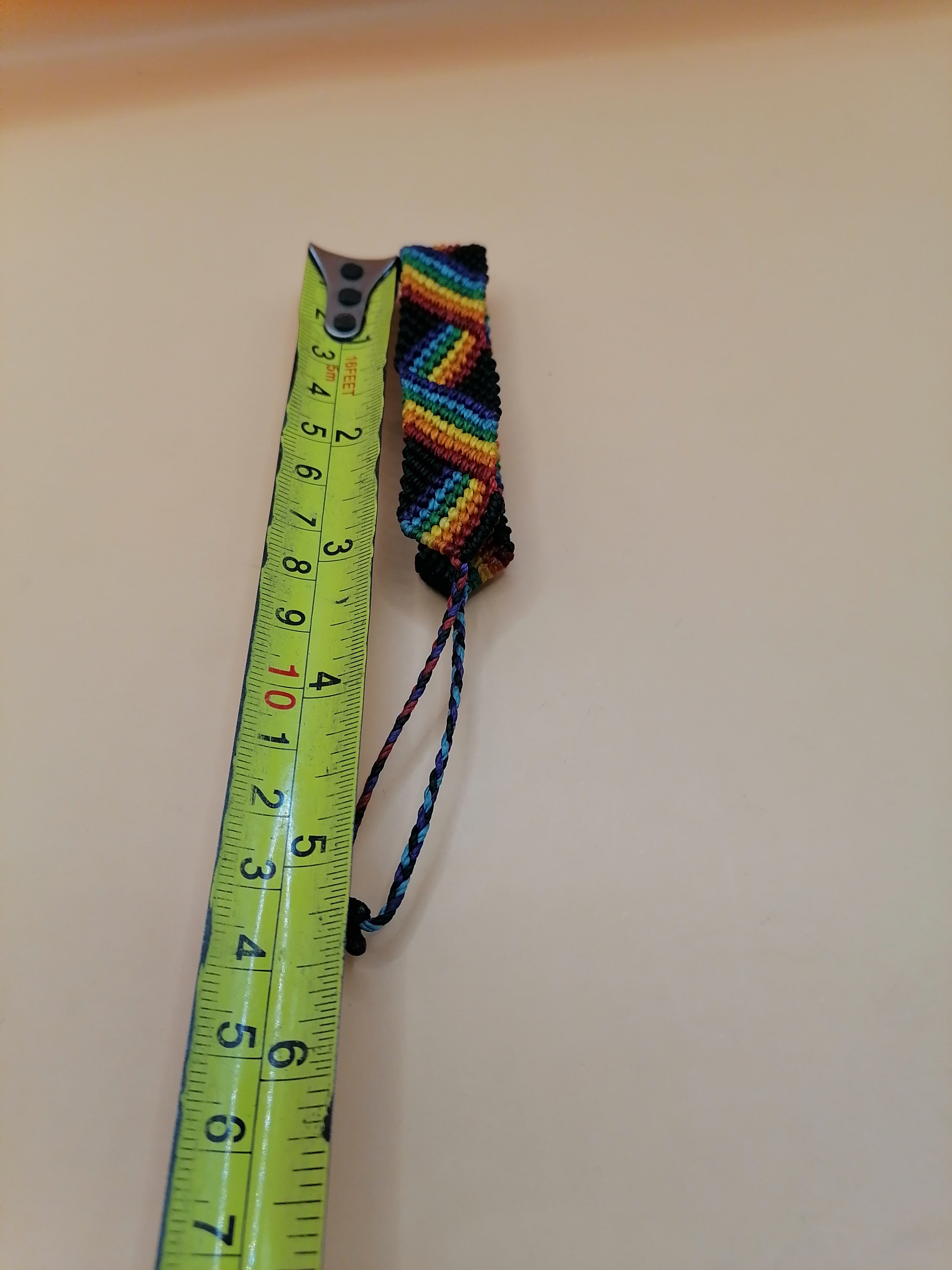 LGBTQ Rainbow Macrame Bracelet Handmade Show Your Pride