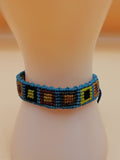 Handmade Macrame Bracelet with Geometric Square Design