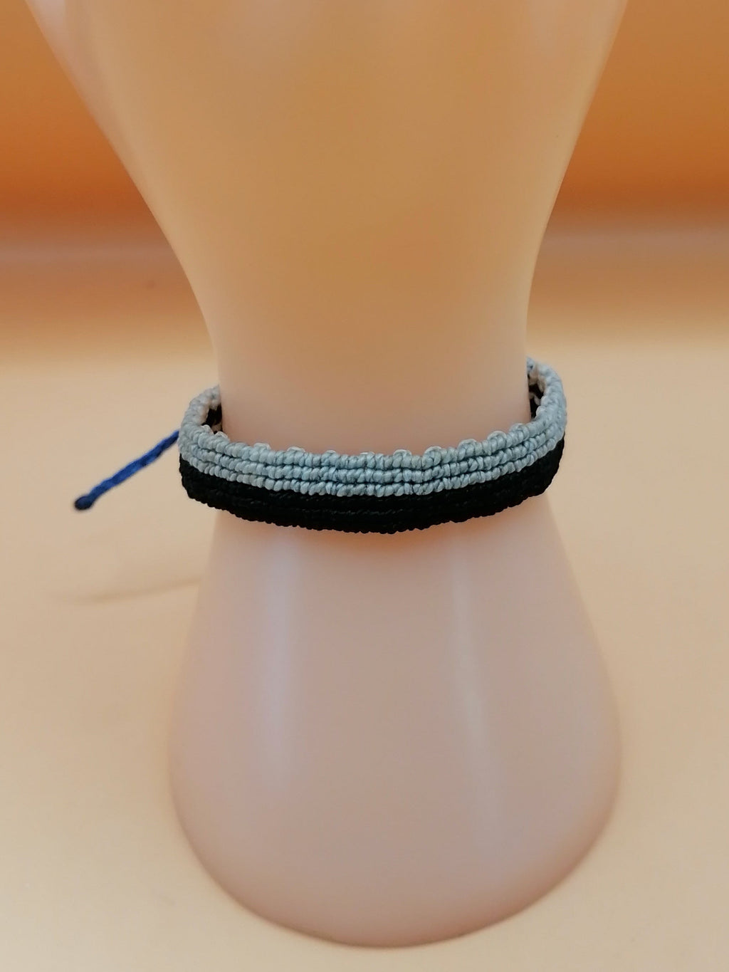 Handmade Macrame Bracelet, Minimalist Two-Tone Design