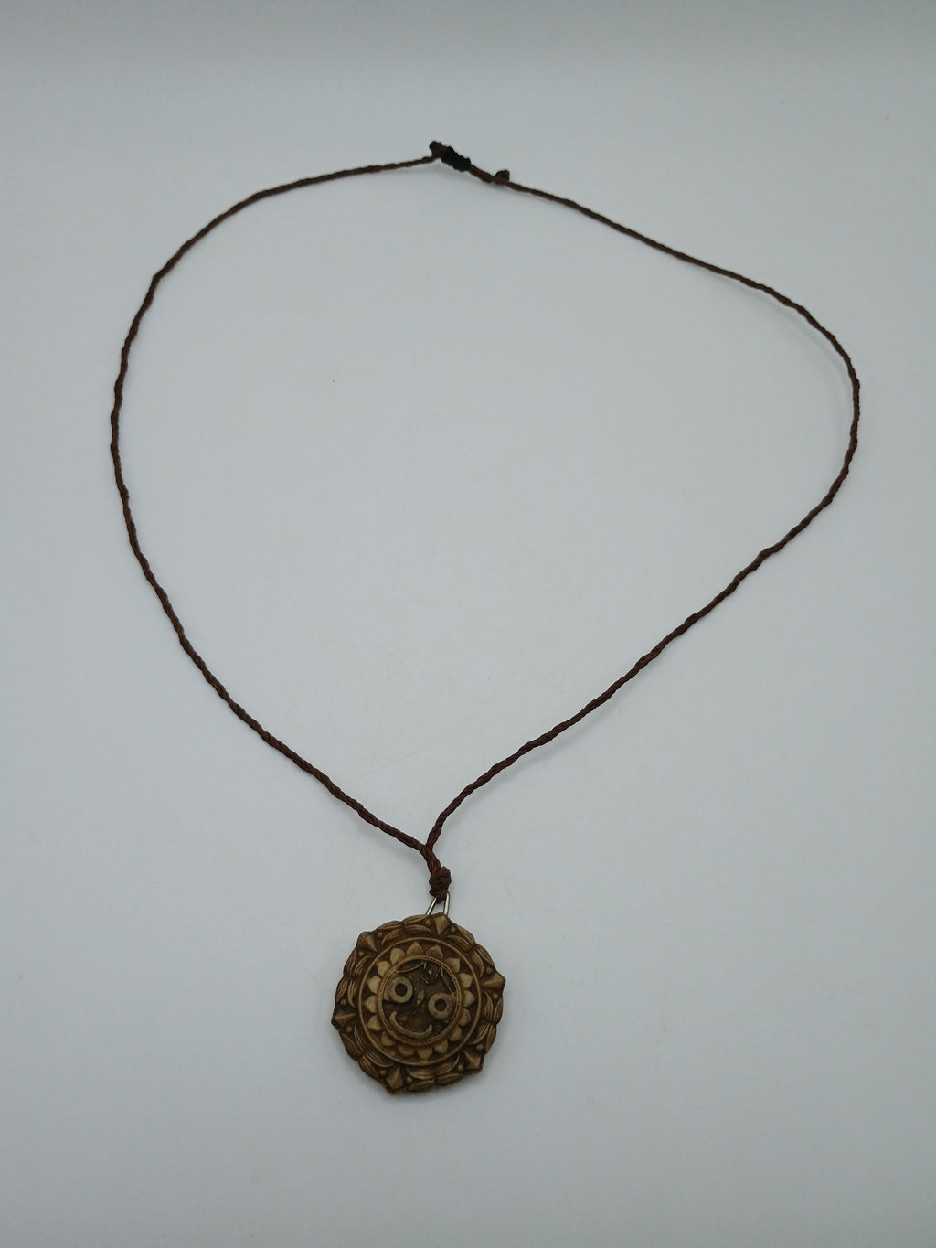 Handmade Inca Sun Macrame Necklace, Cultural and Artisanal