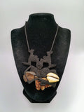 Handmade Macrame Necklace with Natural Mother-of-Pearl Shell