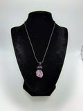Handmade Macrame Necklace with Natural Amethyst Stone