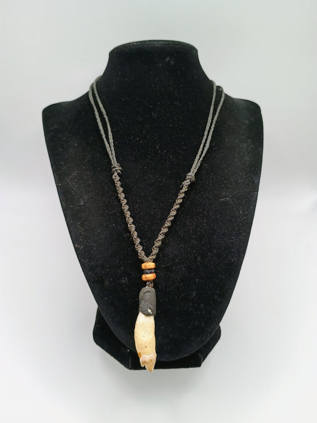 Handmade Macrame Necklace with Dandelion Pendant