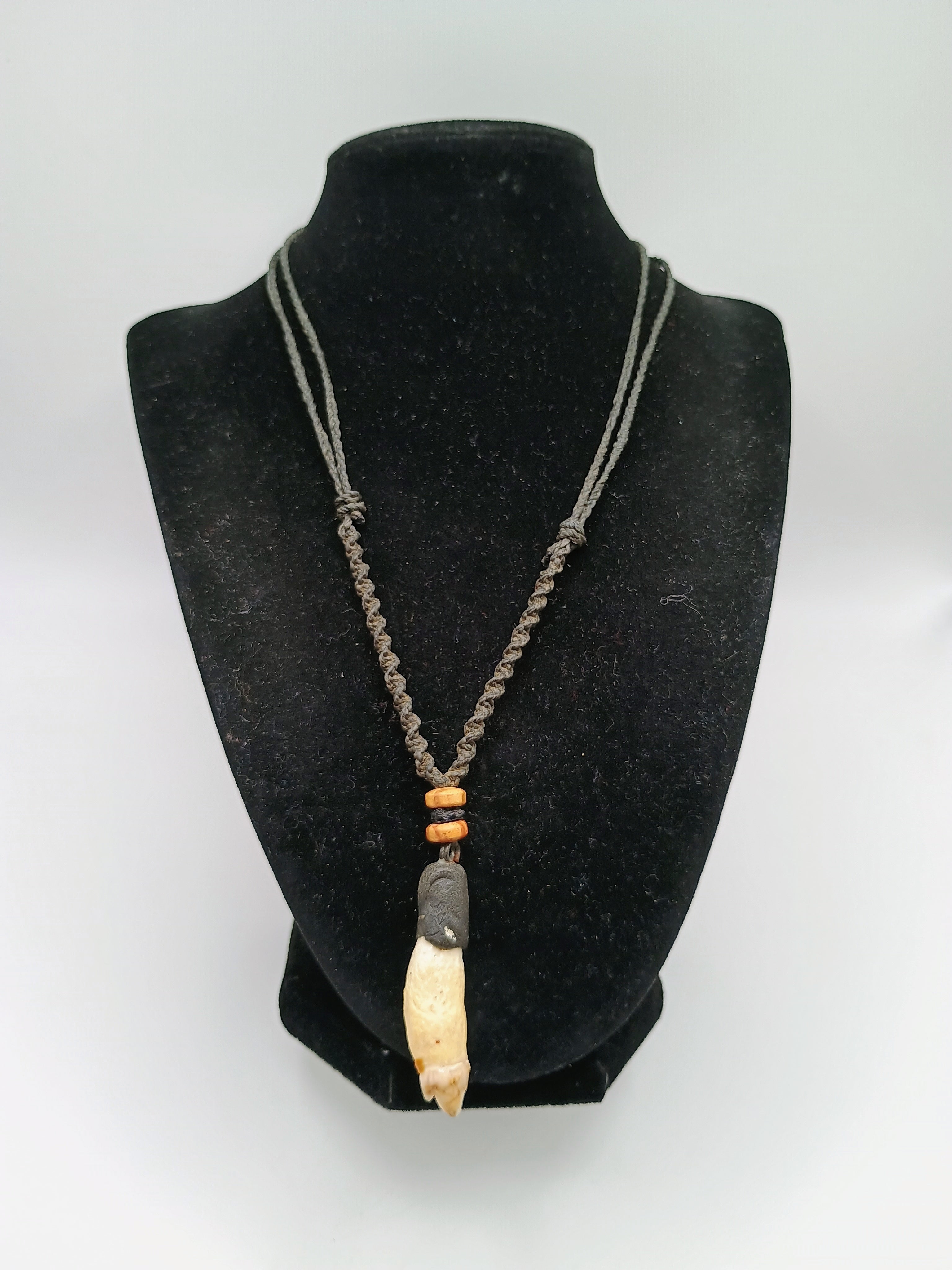 Handmade Macrame Necklace with Dandelion Pendant