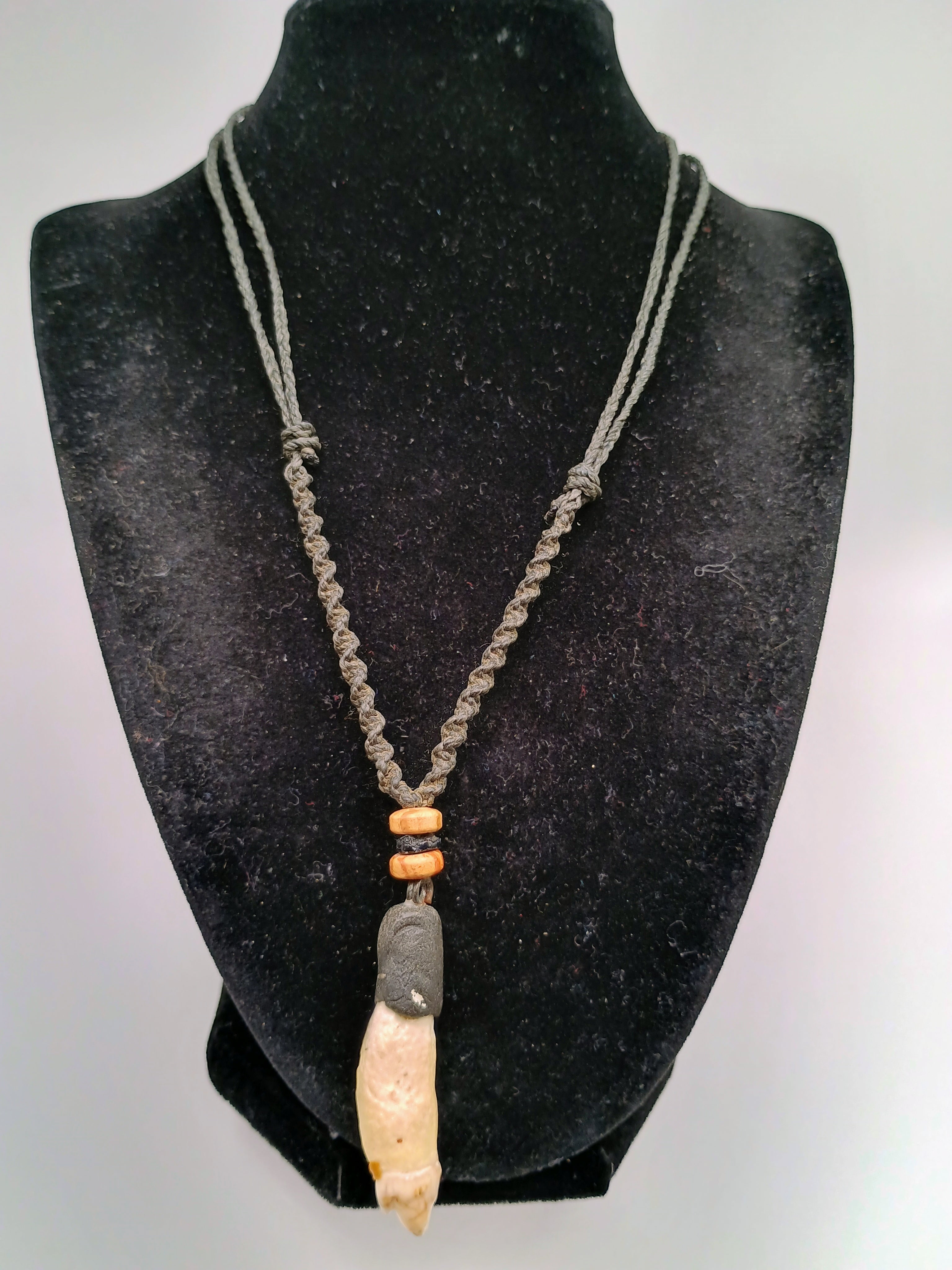 Handmade Macrame Necklace with Dandelion Pendant
