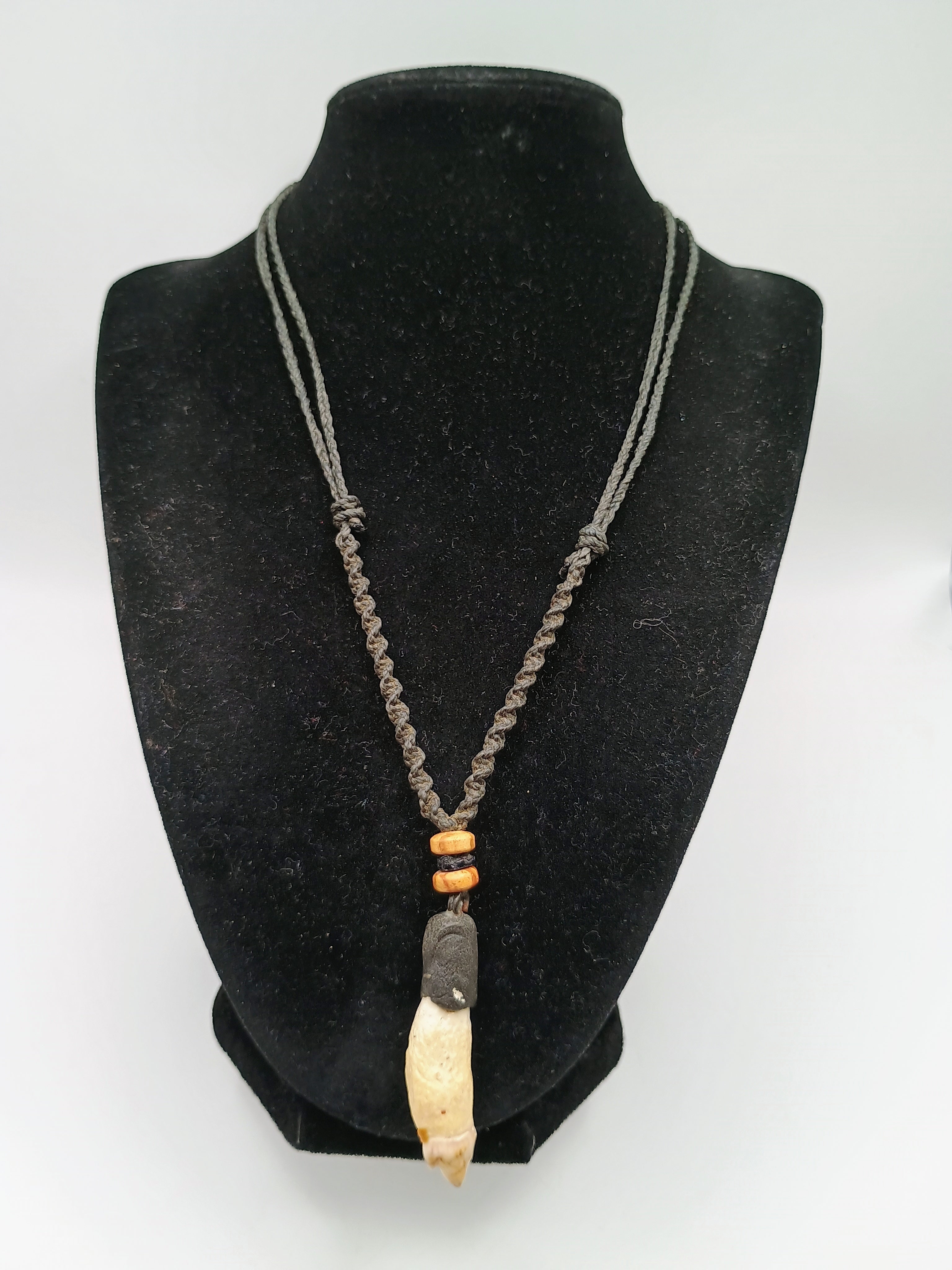Handmade Macrame Necklace with Dandelion Pendant