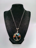 Macrame Necklace Tree of Life Spiritual Amulet Natural Stones