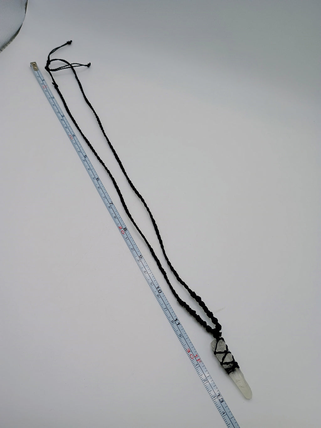 Spiritual Natural Crystal Quartz Macrame Necklace