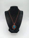 Unisex Necklace Woven in Macramé Thread Natural Stone Andean Crafts