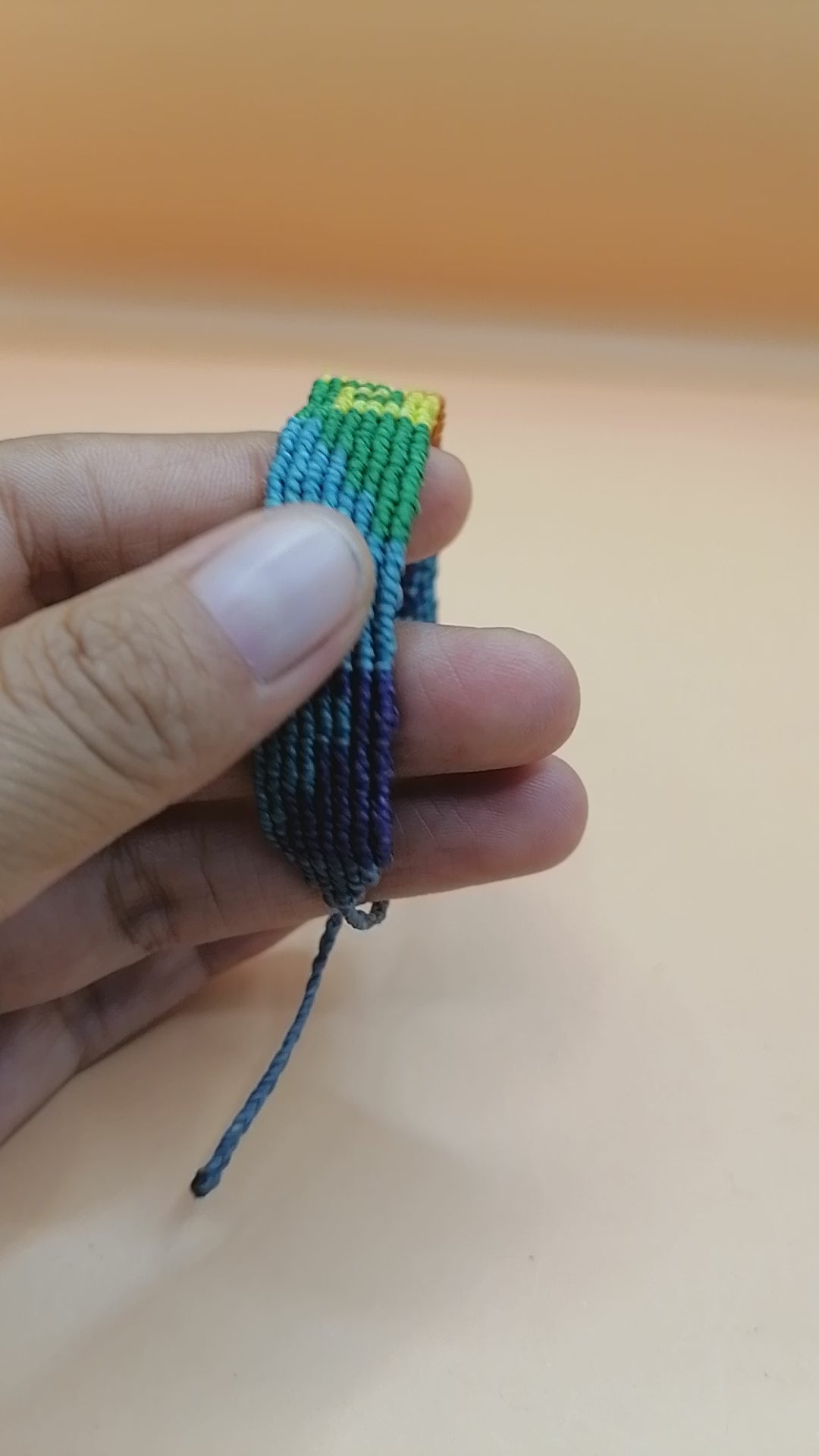 Gay Pride Flag Bracelet Love Friendship Handwoven Lesbian LGBT Rainbow