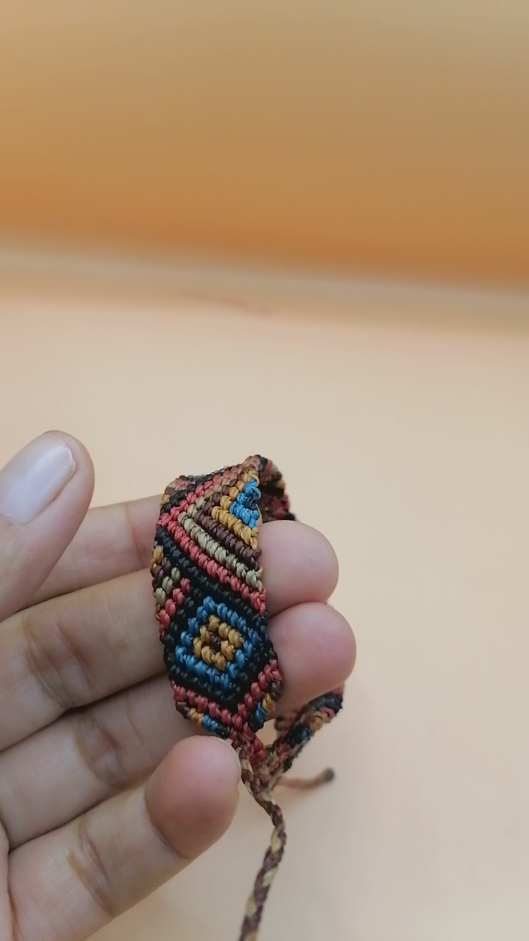 Geometric Macrame Bracelet Handmade Woven Peruvian Craft