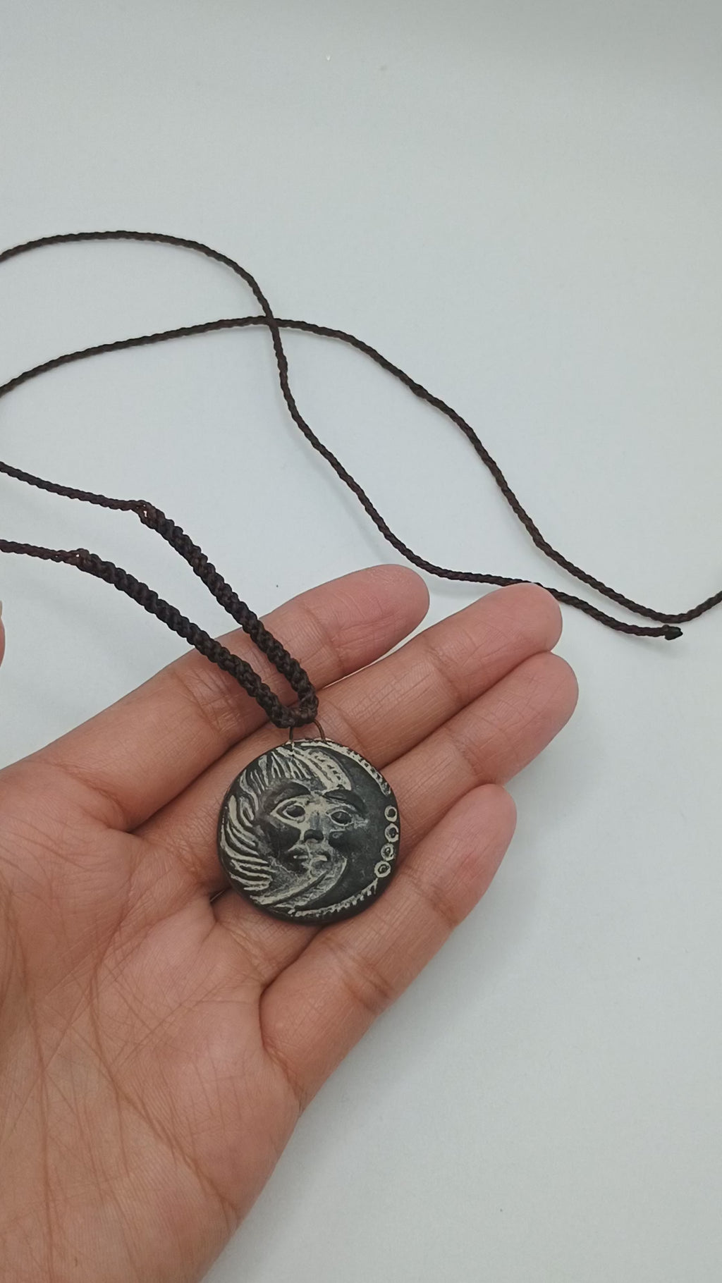 Handmade Macrame Necklace Sun Moon Sacred Inca Wedding