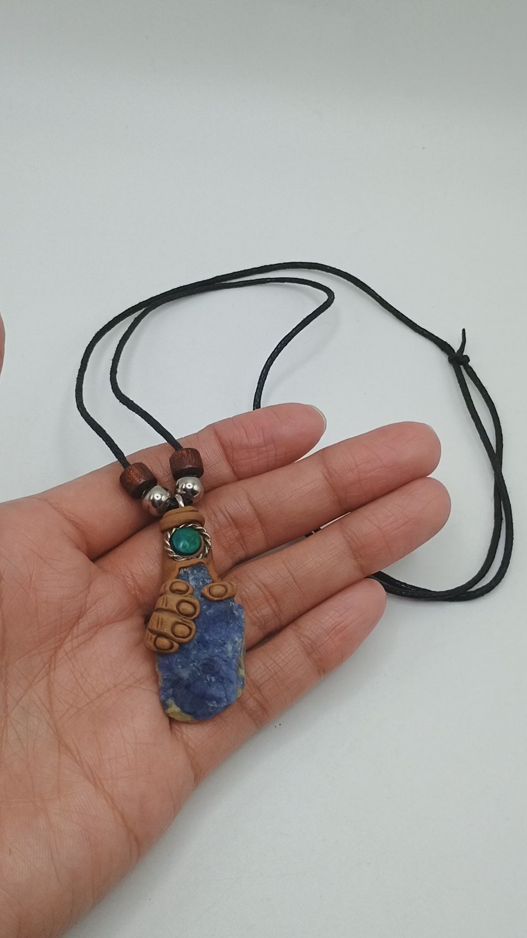 Handmade Amethyst Necklace, Natural Stone Pendant