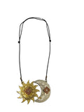 Unisex Handmade Necklace, Peruvian Craftsmanship, Cusco, Sun and Moon