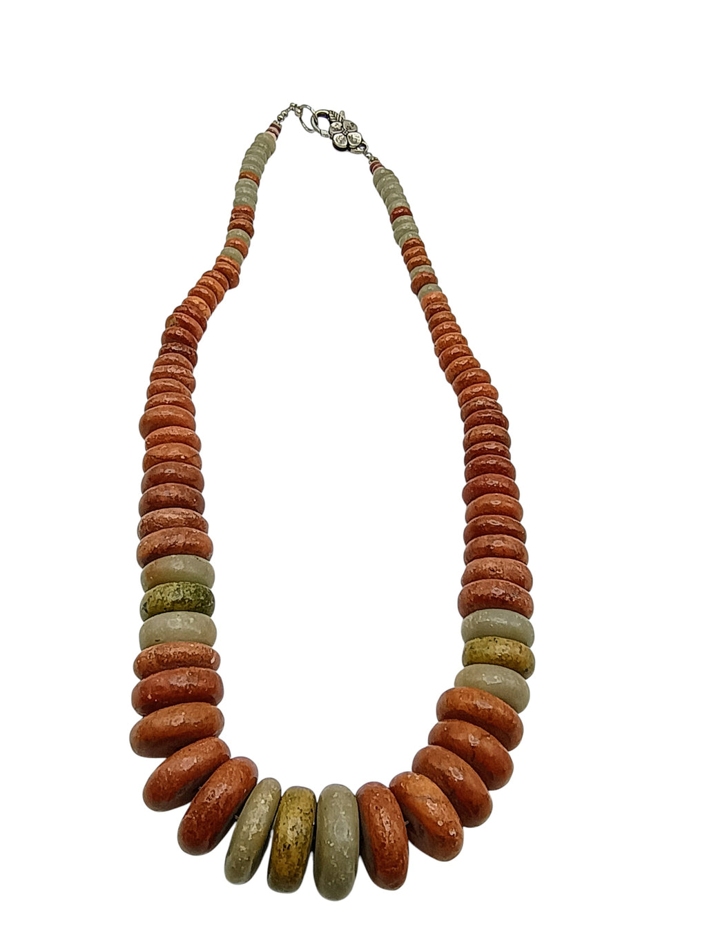 Handmade Natural Turquoise Necklace in Earth Tones