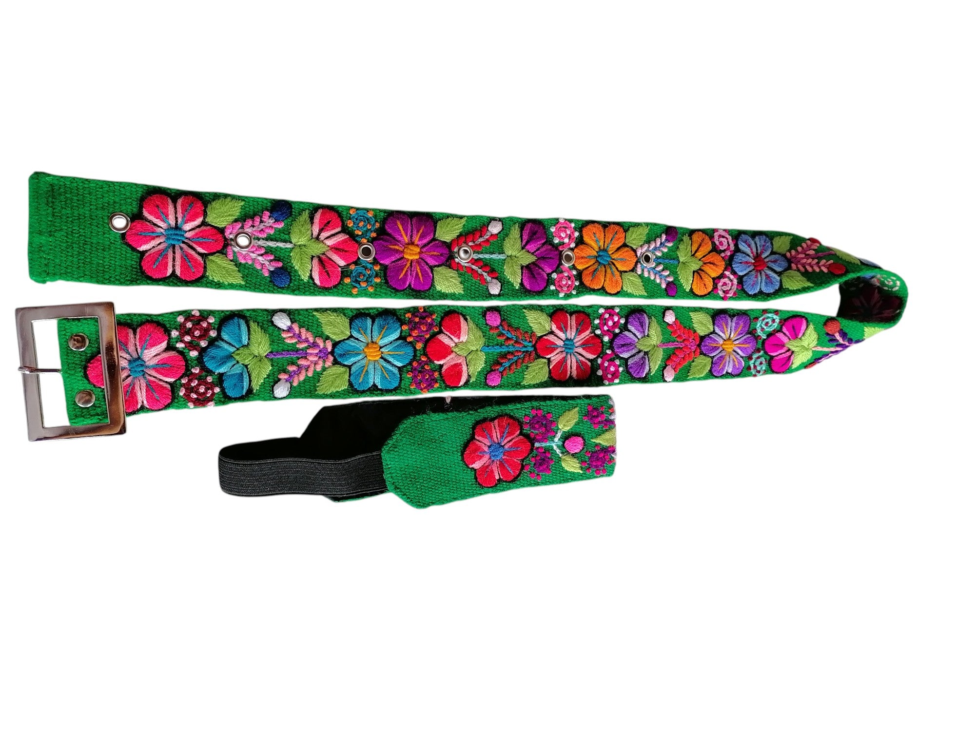 Handmade Embroidered Headband Belt, Floral Design Belt for Women