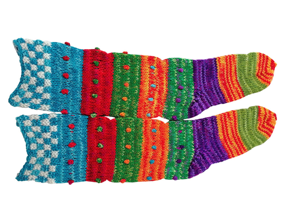 Warm Winter Wool Knit Tights Cusco