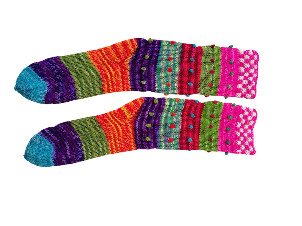 Warm Wool Knit Winter Tights, Multicolor