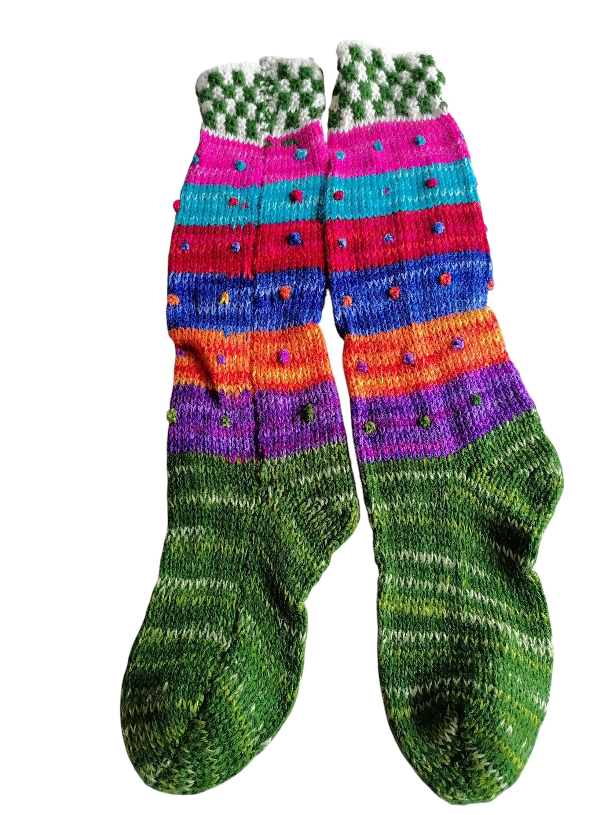 Warm Winter Wool Knit Tights