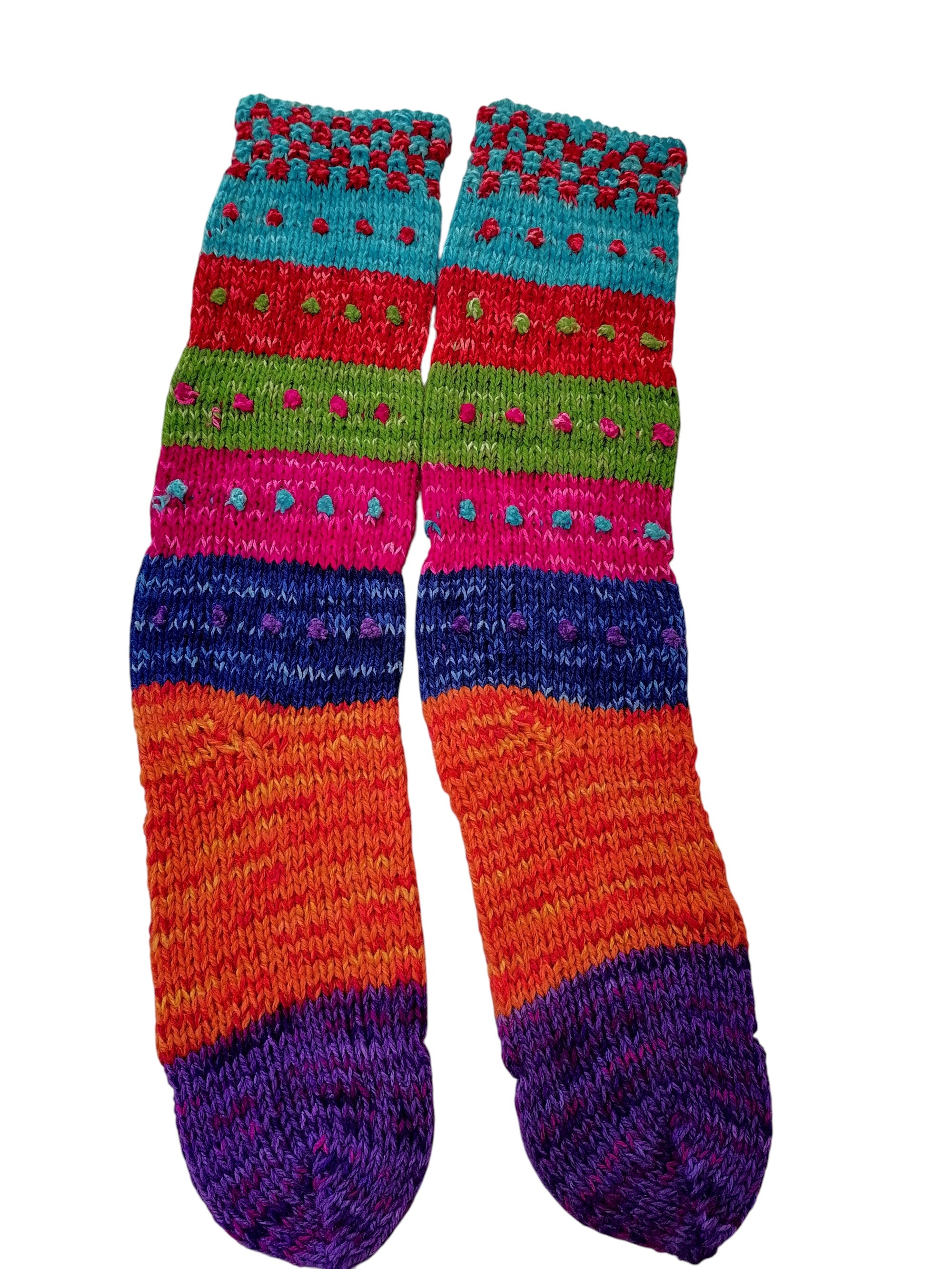 Warm Wool Knit Winter Tights, Multicolor
