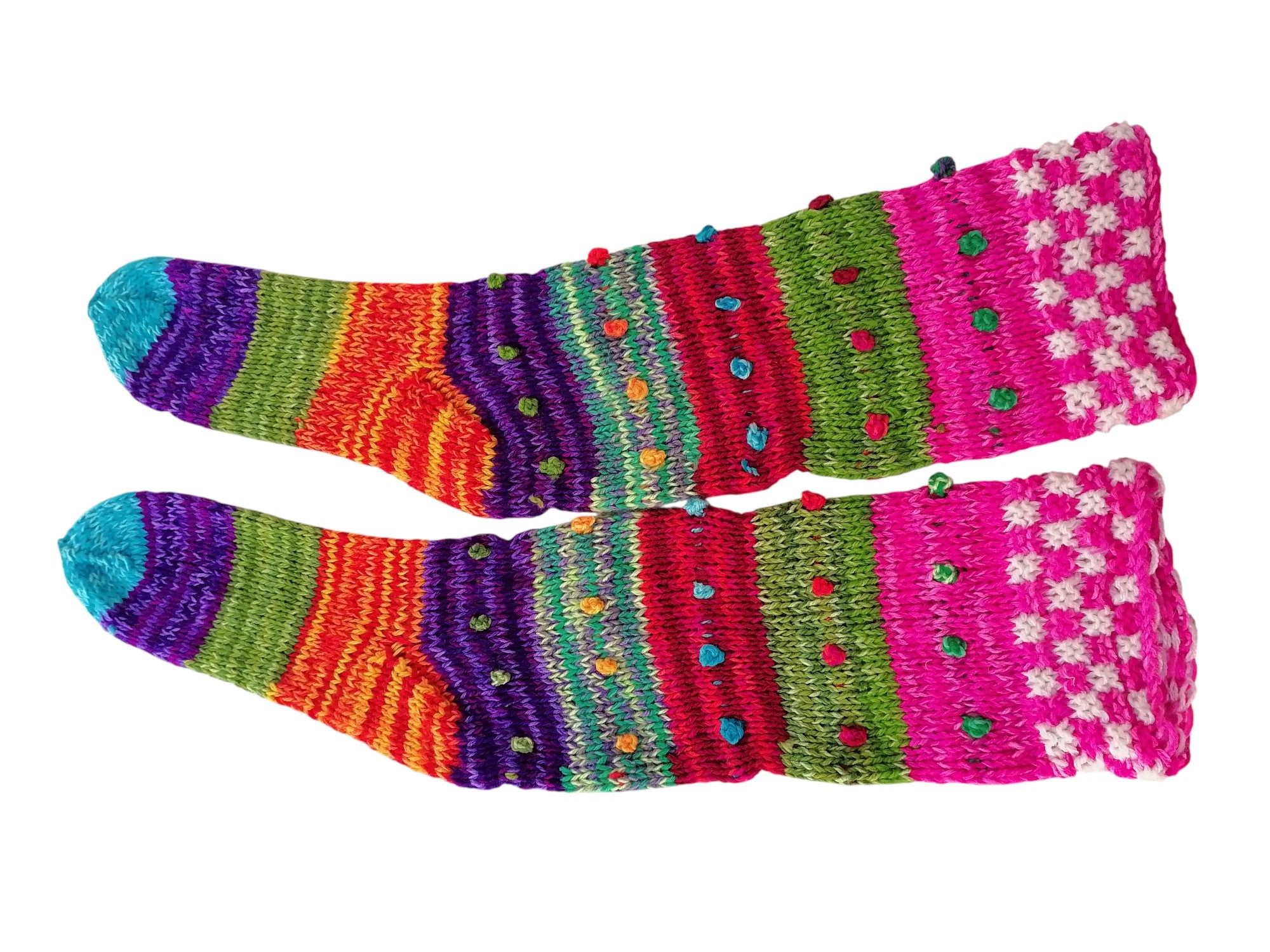 Warm Wool Knit Winter Tights, Multicolor