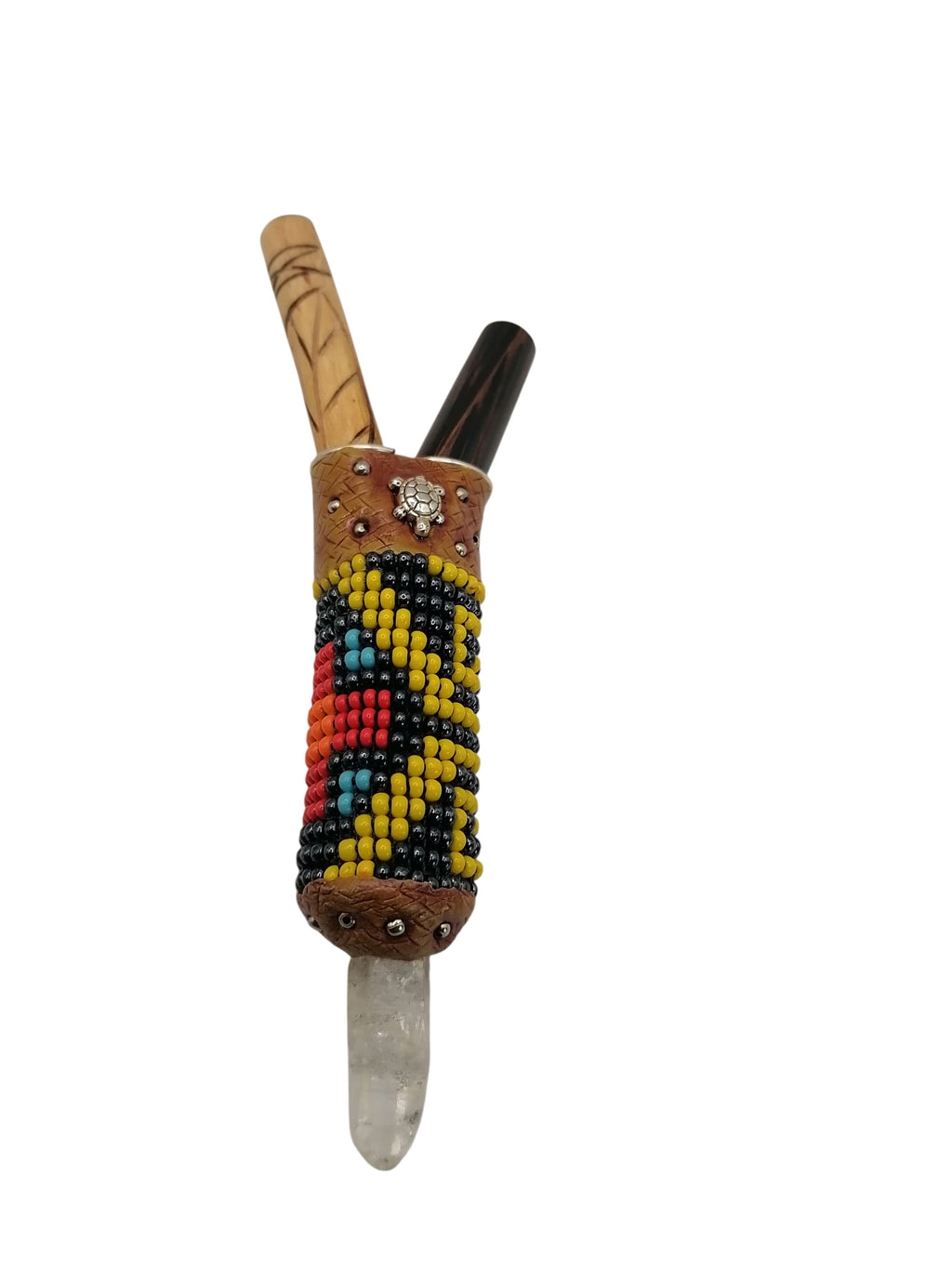 Kuripe Unisex Palo Santo Quartz Crystal Handmade