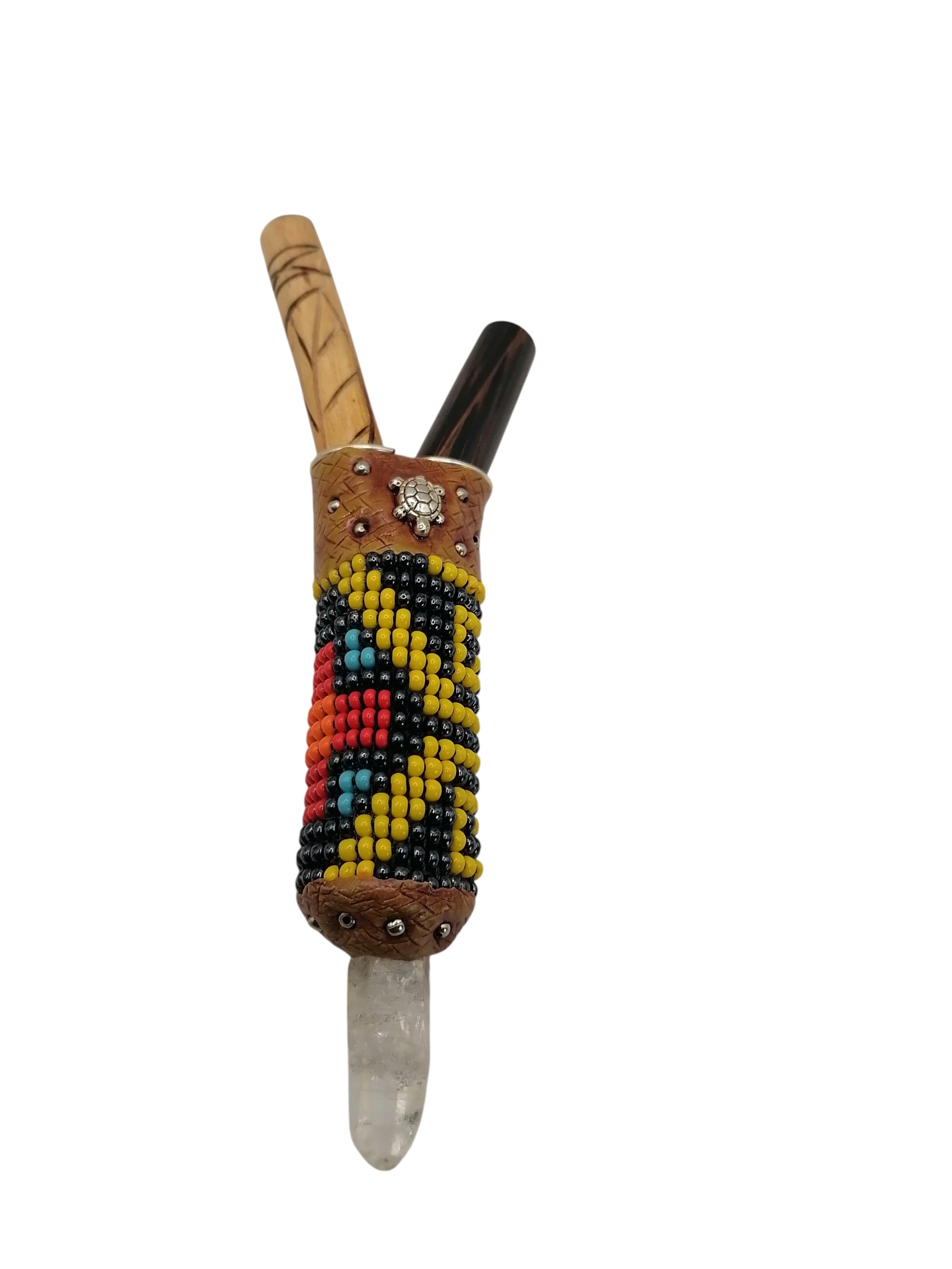 Kuripe Unisex Palo Santo Quartz Crystal Handmade