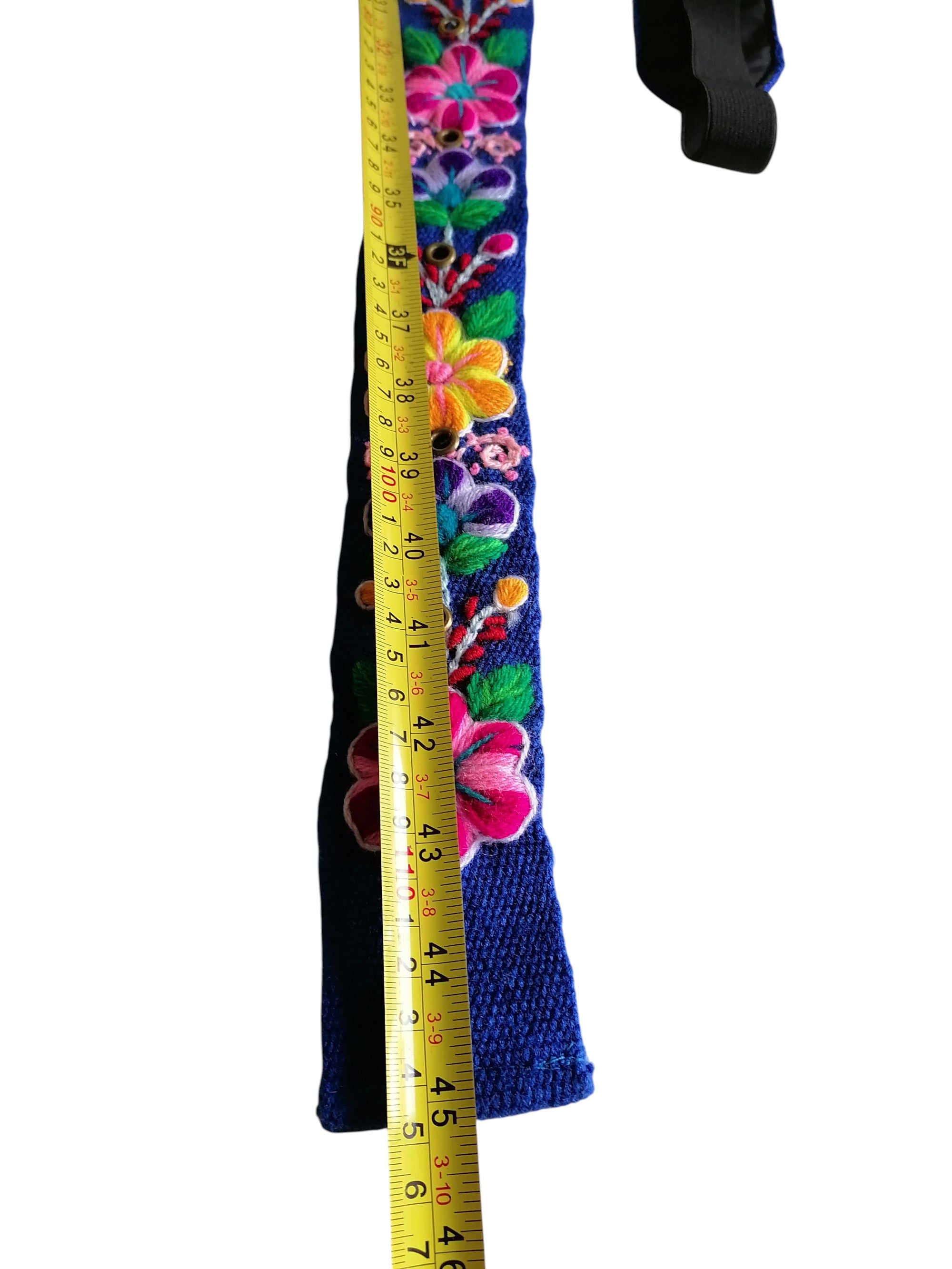 Embroidered Flower Headband Belt Handmade Colorful Craft Accessories