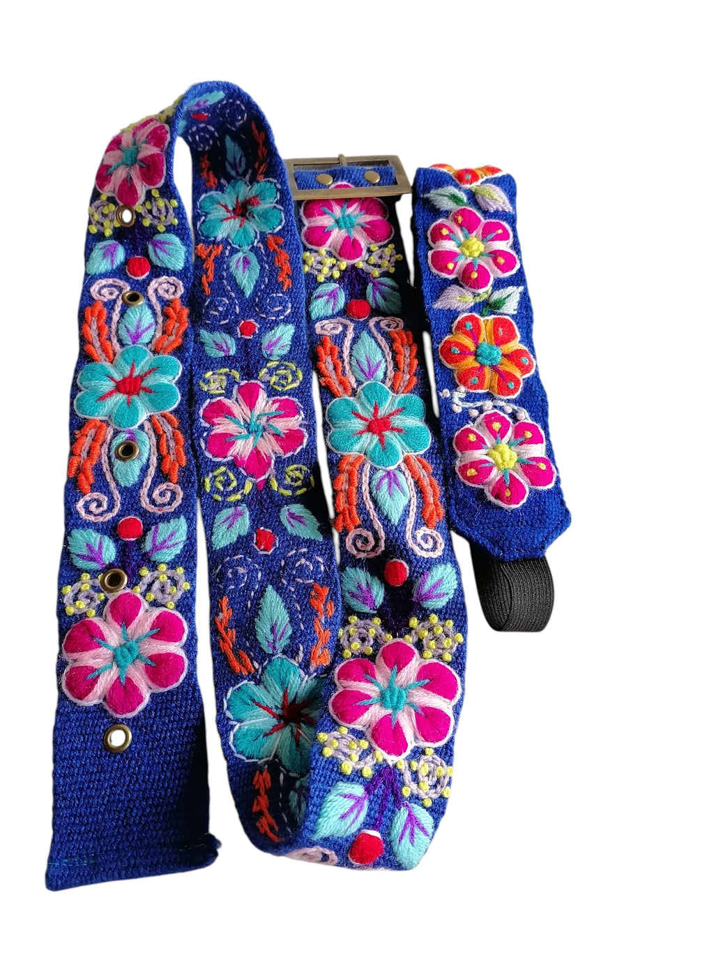Floral Headband Belt Hand Embroidered Handmade Accessories for Women