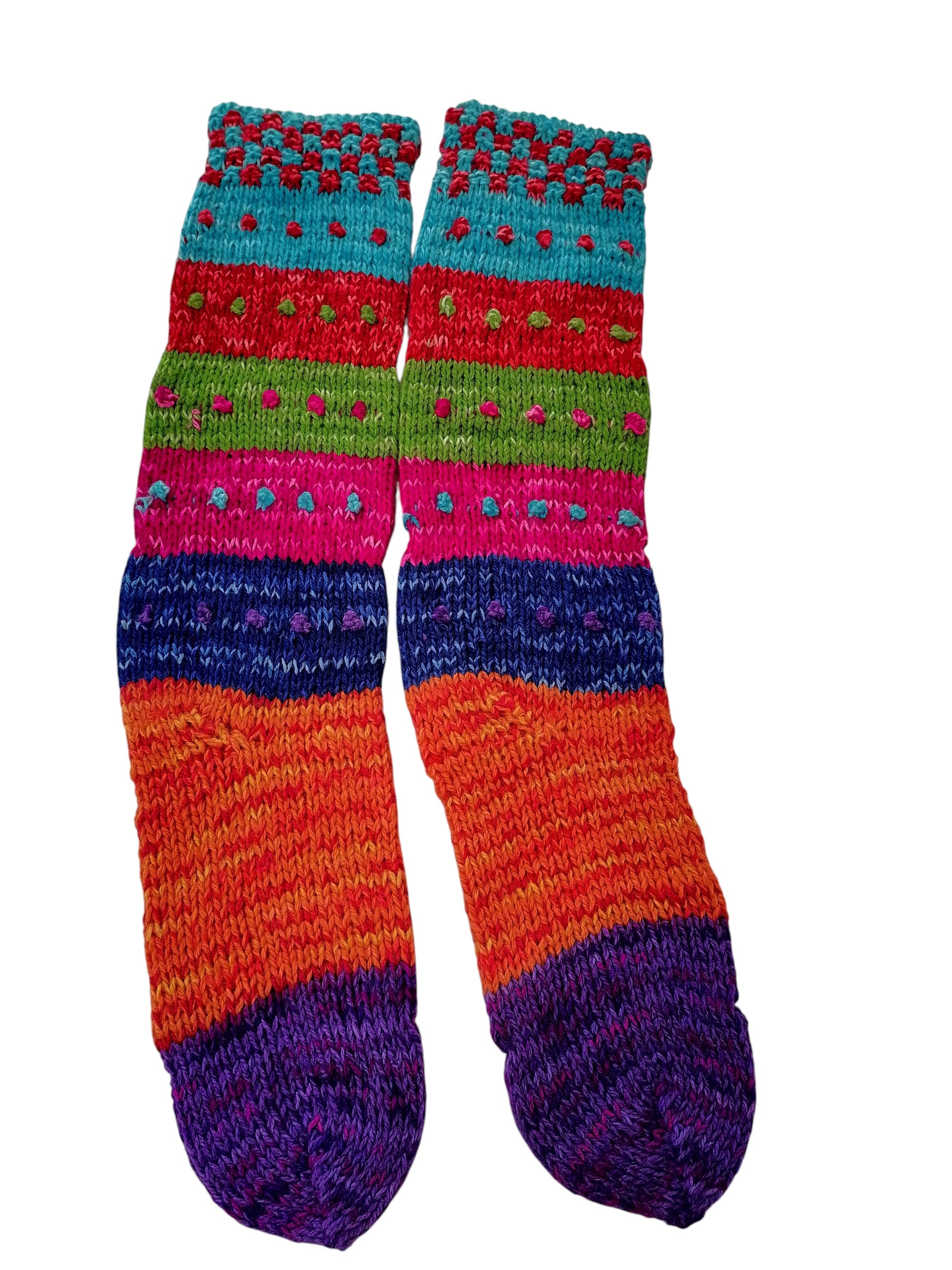 Warm Wool Knit Winter Tights, Multicolor