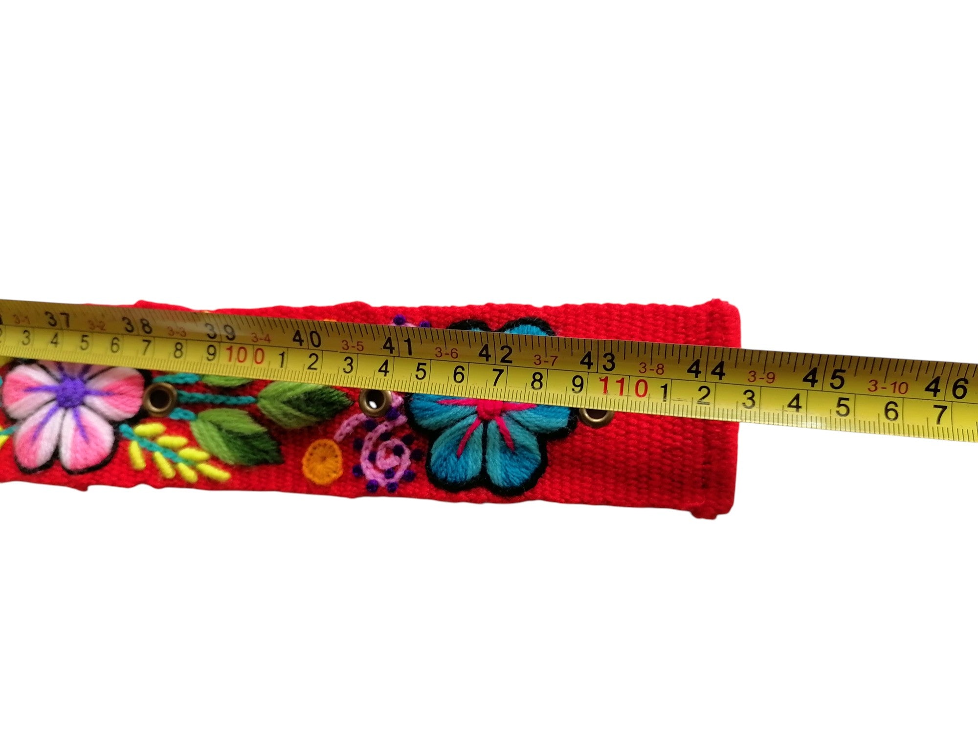 Handmade Floral Embroidered Belt and Headband Set for Women