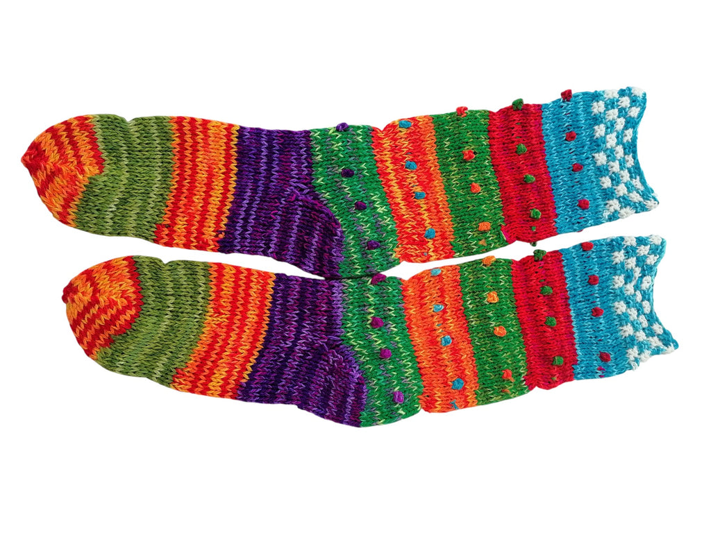 Warm Winter Wool Knit Tights Cusco
