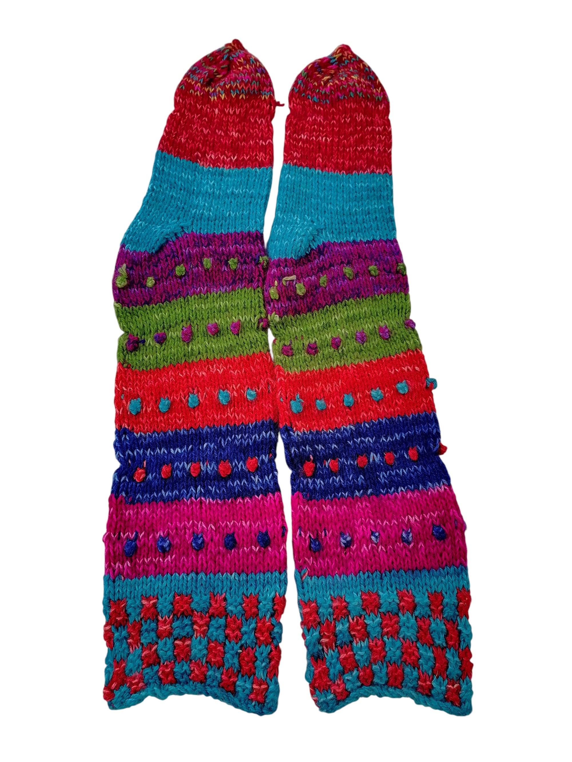 Warm Winter Knitted Wool Tights Multicolor
