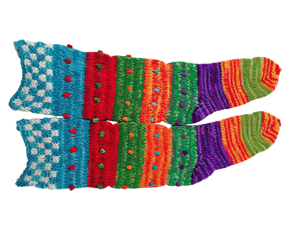 Warm Winter Wool Knit Tights Cusco