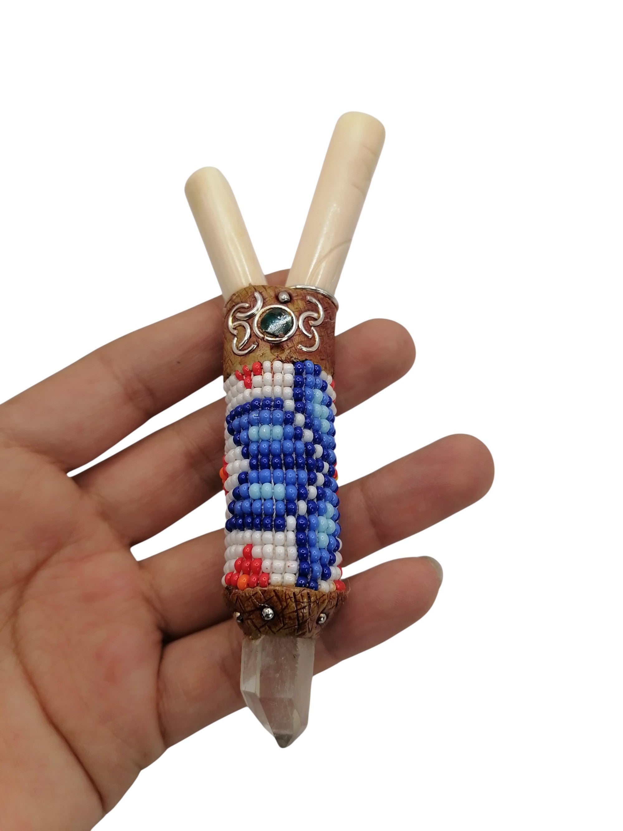 Kuripe Unisex Handmade Decorated with Multicolored Beads