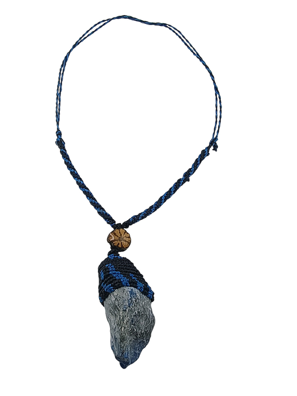 Shamanic Necklace Macrame Stones Handmade Natural Stone