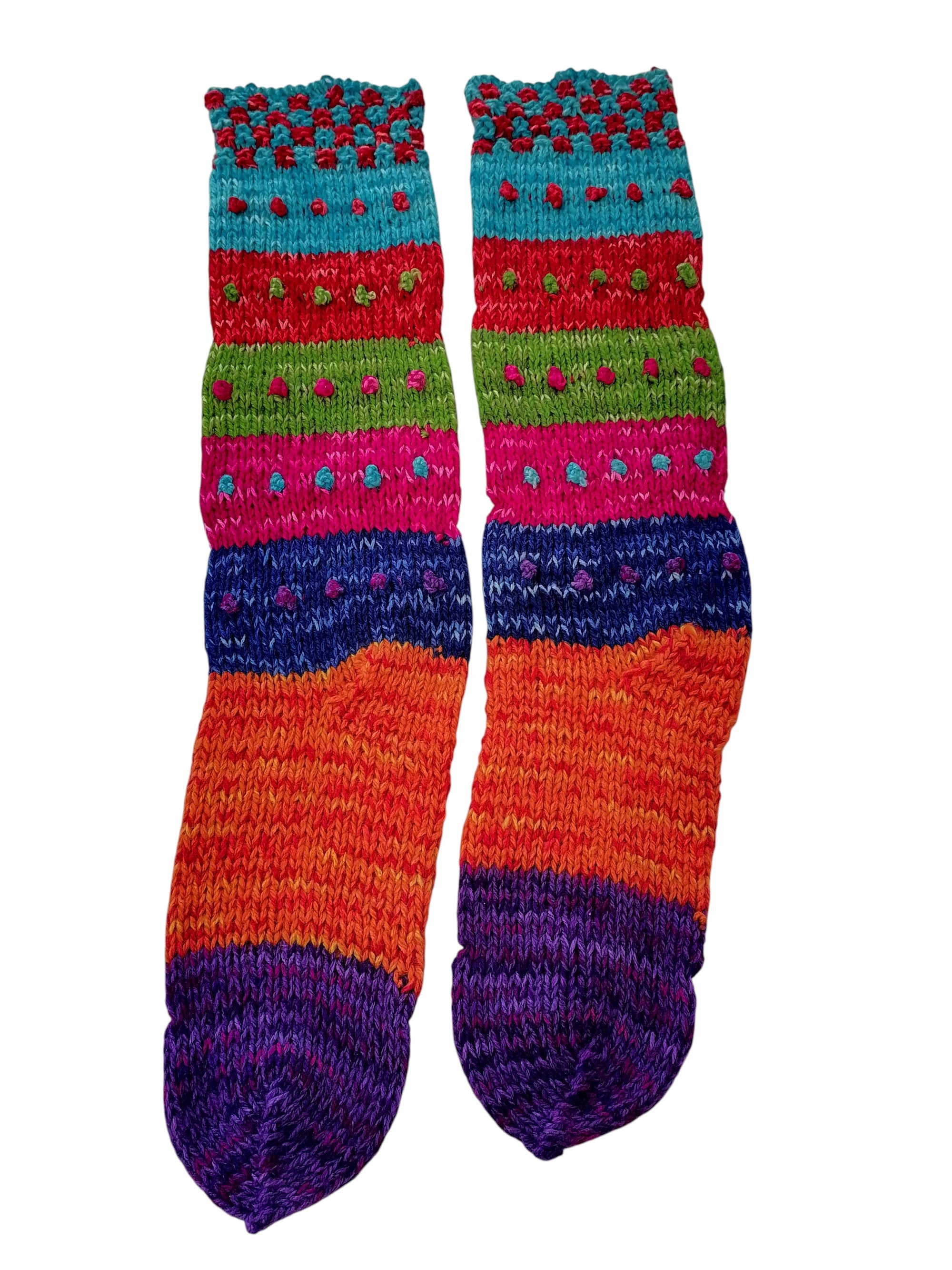 Warm Wool Knit Winter Tights, Multicolor