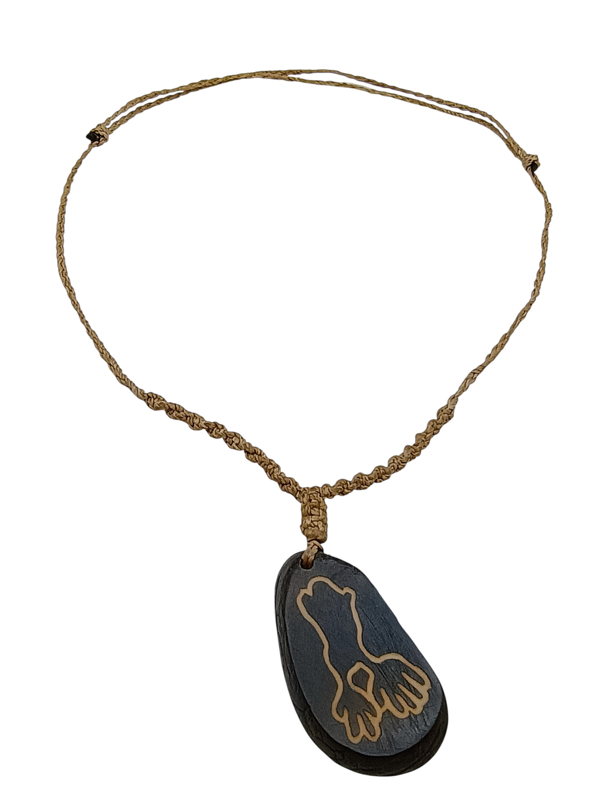 Handmade Stone Necklace Monkey Nazca Lines Tribal Choker