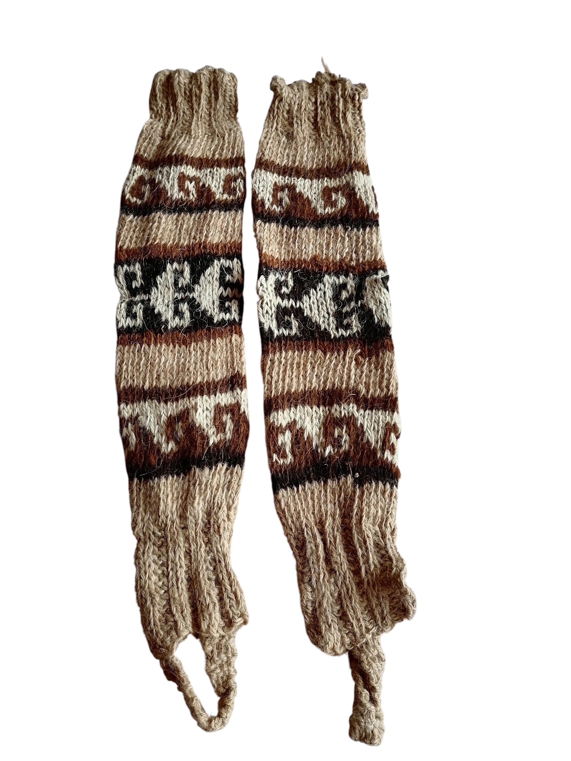 Warm Winter Wool Knit Leg Warmer Cusco