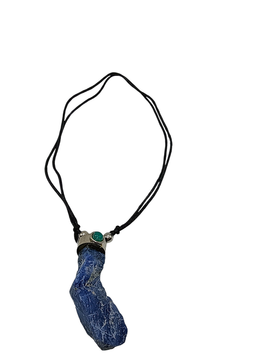 Sodalite Crystal Necklace, Handmade Stone Pendant Jewelry